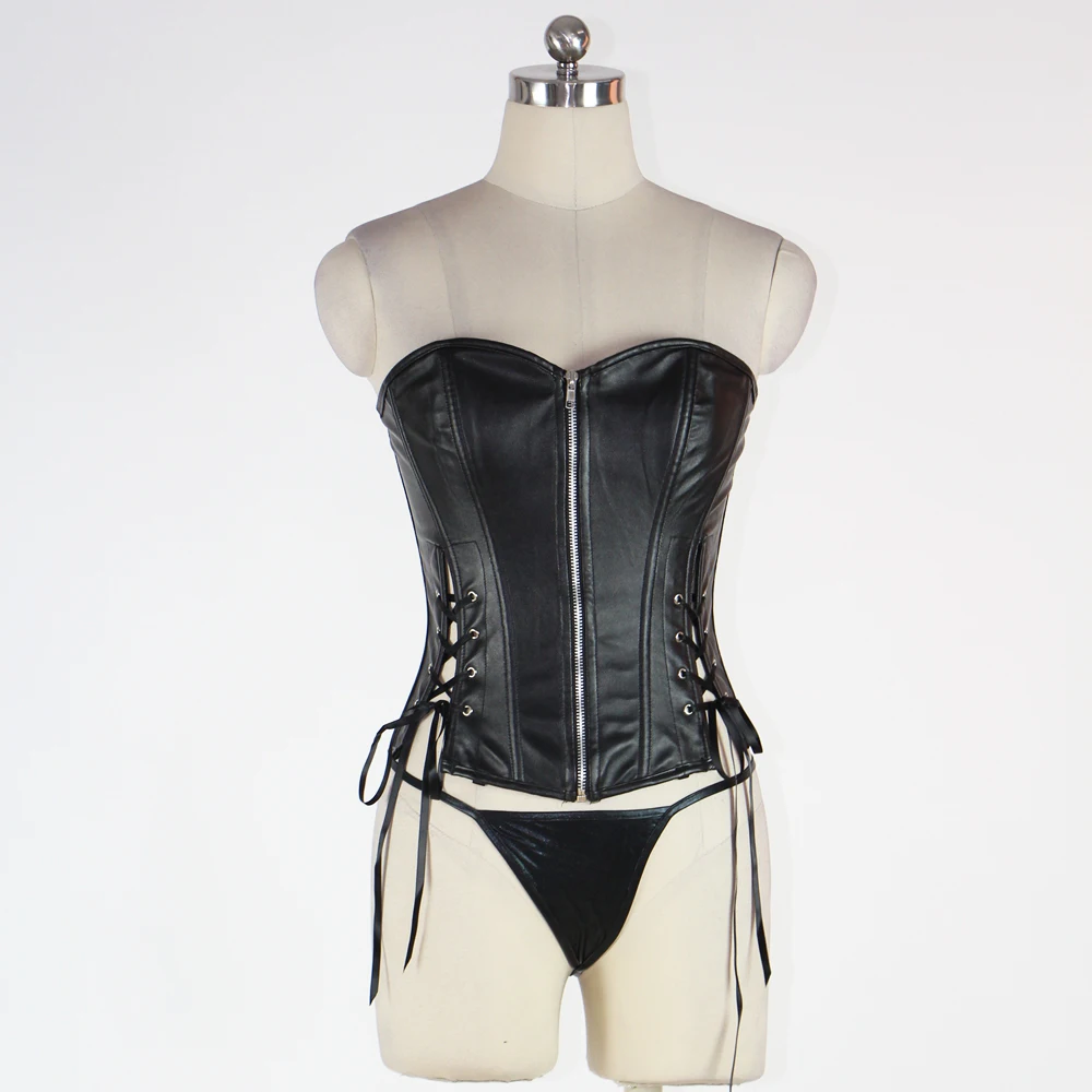Корсет Женский черный без бретелек на молнии|overbust corset|corset overbustblack corset |
