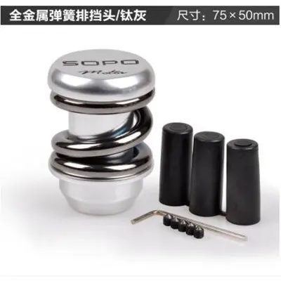 Titanium Gray Автомобильная ручка переключения передач, рукоятка переключения передач, шаровые воротники для Ford Focus 2 3 4 MK2 MK3 MK4 MT 2009 - Название цвета: Titanium Gray