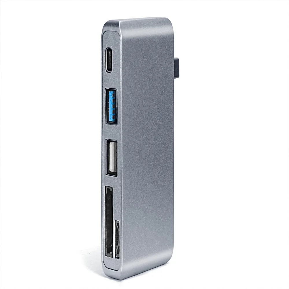 USB C концентратор Thunderbolt 3 док станция для USB3.0 usb3.1 зарядный кабель TF SD карта адаптер