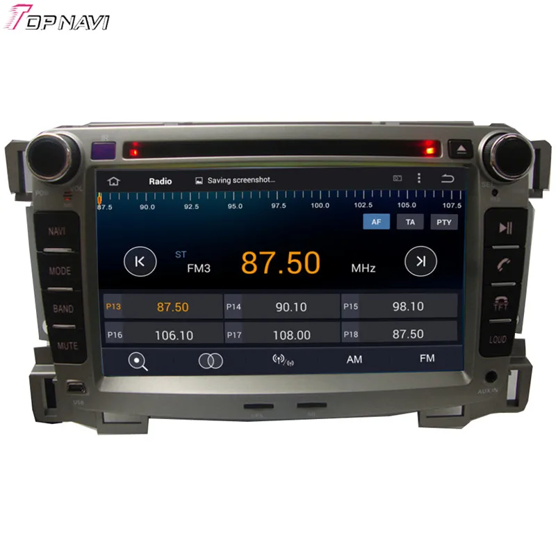 Автомобильный радиоприемник Topnavi 7 дюймов Восьмиядерный 4 Гб ОЗУ Android 6 0 стерео GPS