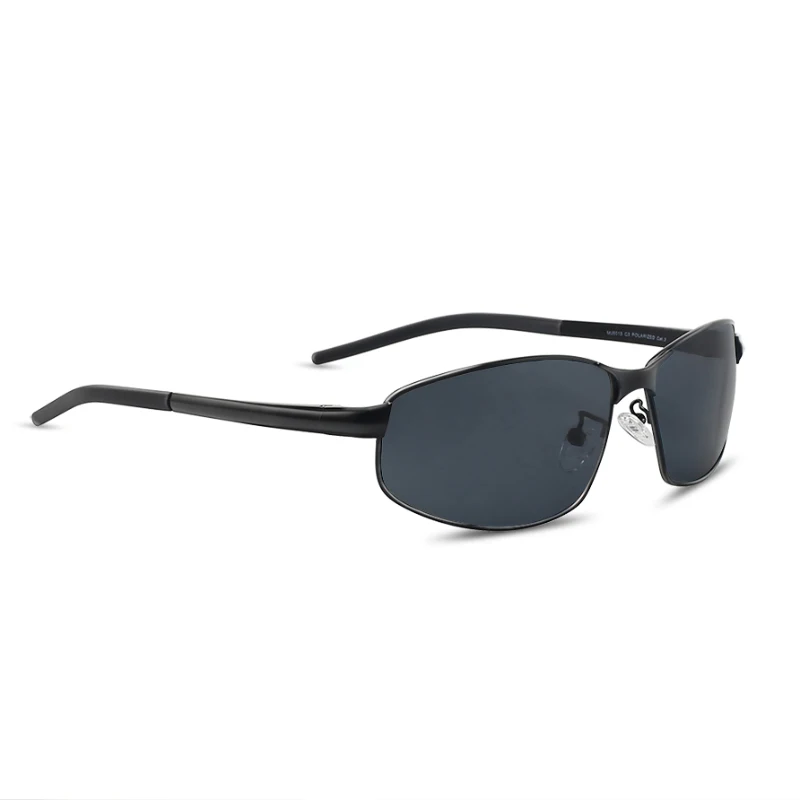 C1 BLACK BLACK Бренд JULI, Классические поляризованные солнцезащитные очки для мужчин и женщин, для вождения, бега, мужские солнцезащитные очки, для рыбалки, спортивные очки, UV400, Gafas MJ8015 - Цвет линз: C1 BLACK BLACK