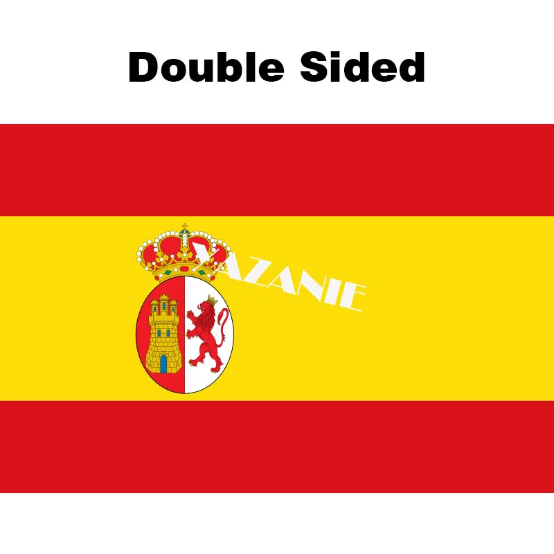 Double Sided YAZANIE любой размер второй Испанский флаг с звездами международных отряд торговый морской флаг Испании(1931-1939) флаги - Цвет: Double Sided