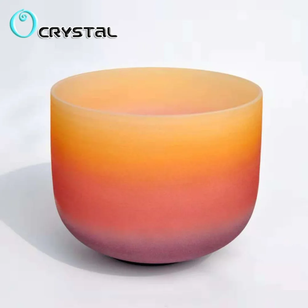 8 &quotNote D Navel 440 Гц 432 Чакра Радужный цветной Матовый Кварцевый Поющий