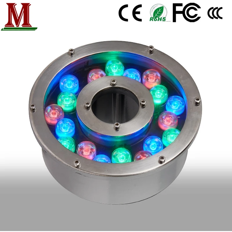 Светодиодная подводная лампа красочный фонтан Led лампы AC12v/24v 6w9w12w15w18w24w для
