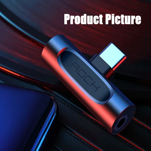 ROCK Metal Тип C до 3,5 мм разъем адаптер для Xiaomi Mi 8 huawei mate 10 20 P20 Pro RS Nubia Z18 type-C OTG USB-C USBC сплиттеры - Цвет: Tarnish