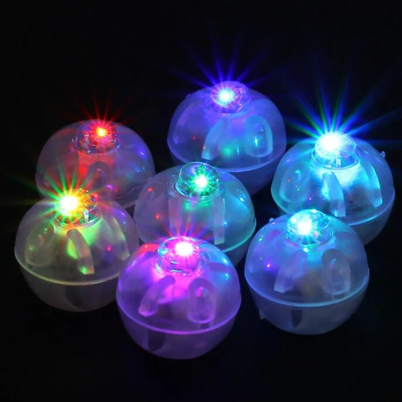 10pcs Round RGB Flash Ball Lamps LED Balloon Lights Mini Put in paper Lantern diy lighting accessories | Лампы и освещение