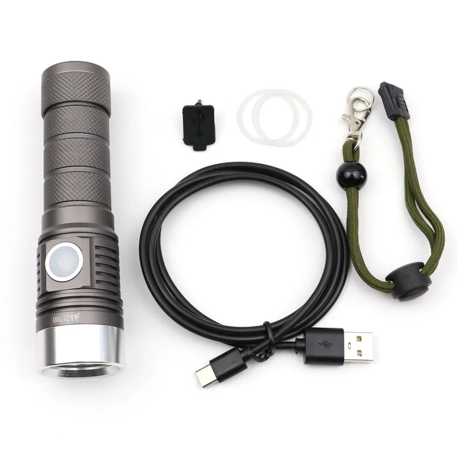 SST20 SST40 LED Перезаряжаемые Алюминий фонарик Тип C зарядка через usb 21700 Батарея свет открытый кемпинга Пеший Туризм Фонарь