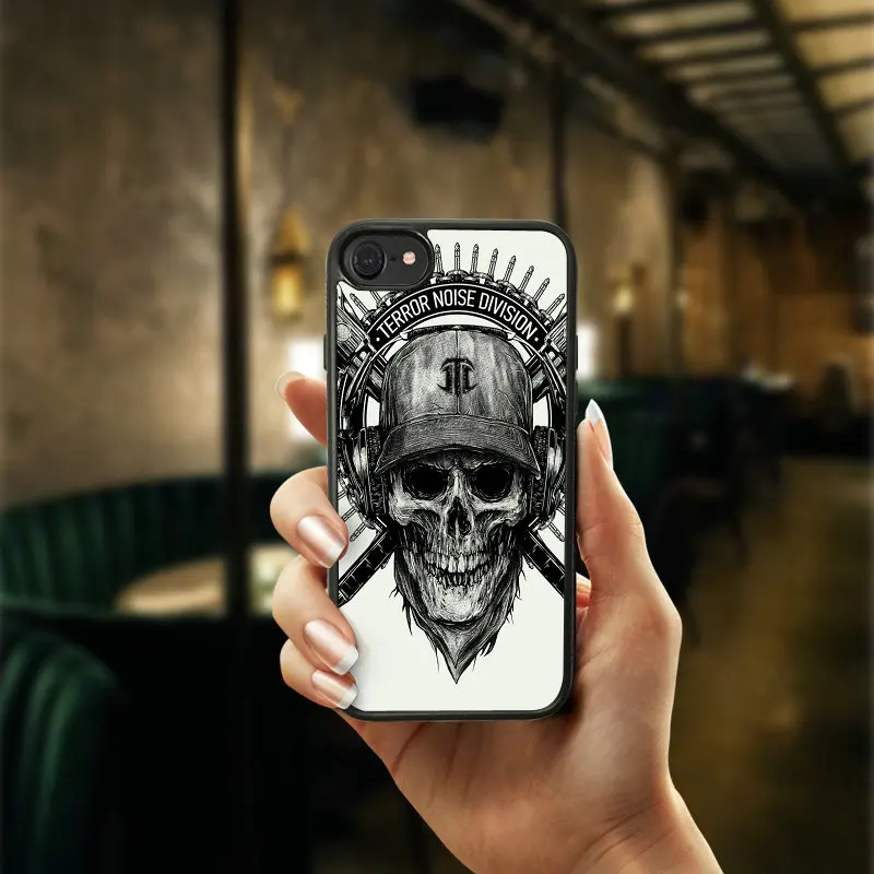 Hot Overwatchs Skull Skeleton Mobile Phone Cases PC Soft Hard Plastic Cover Protect for iphone 4 4S 5 5S SE 6 6S 7 8 Plus Shell |