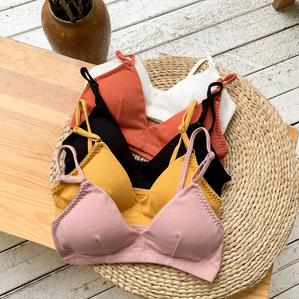 Женский бюстгальтер без бретелек с открытой спиной тонкий однотонный Спортивный