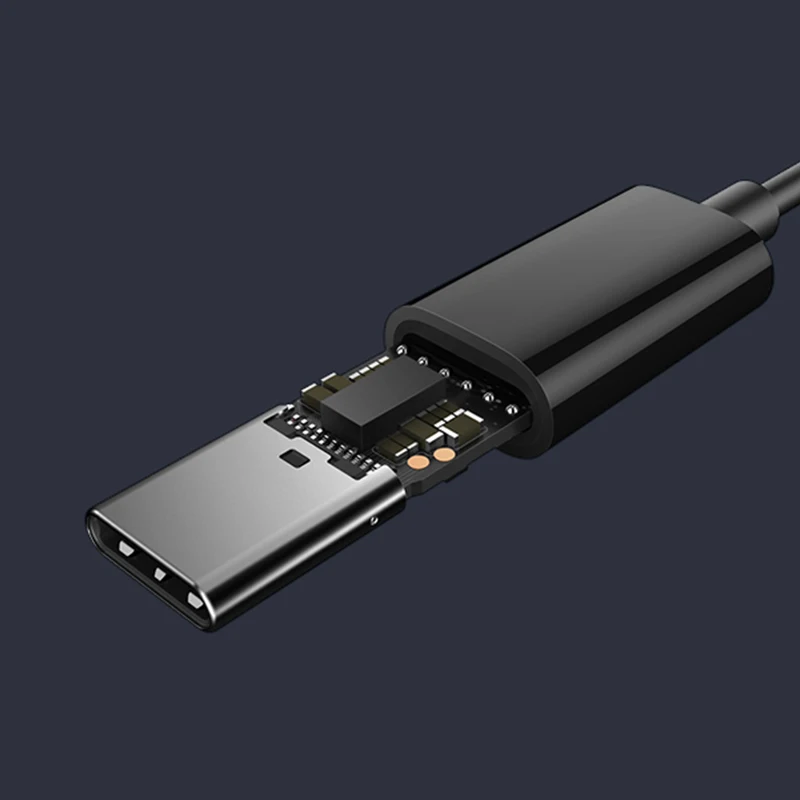 Xiaomi Половинные Наушники Type C MEMS Микрофон Проводное Управление Двойной Драйвер