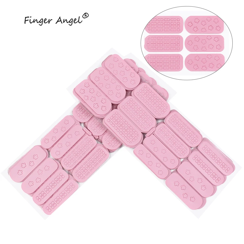

Finger Angel 10Pcs/lot Different Design Stamping Tool Nail Art Hollow Template Stencil Stickers Vinyls Image Guide Random JT001