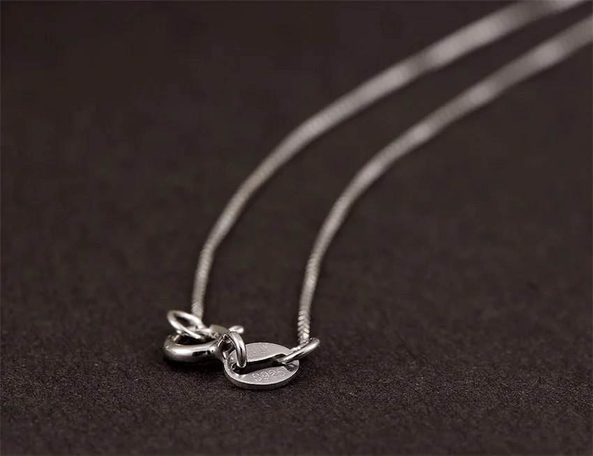 Колье чокер из настоящего серебра 925 пробы простое тонкое ожерелье в итальянском