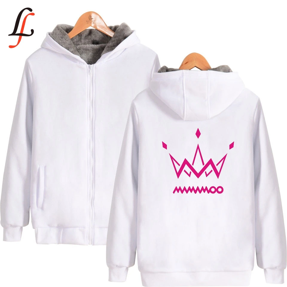 MAMAMOO Harajuku/толстовка с принтом очень теплая зимняя куртка на молнии уличная одежда