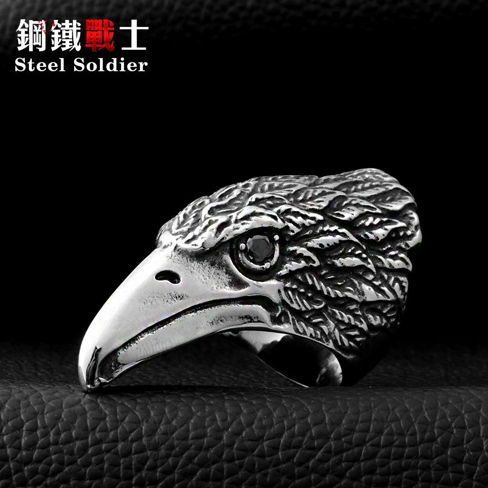 Стальной солдат оптовая продажа большое байкерское мужское кольцо из