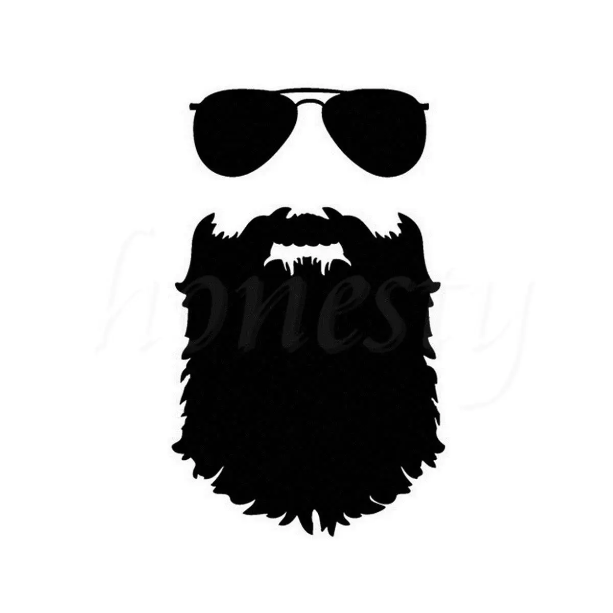 Наклейка с бородой забавные Стекло es Авто Стены Дома окна двери ноутбук Грузовик
