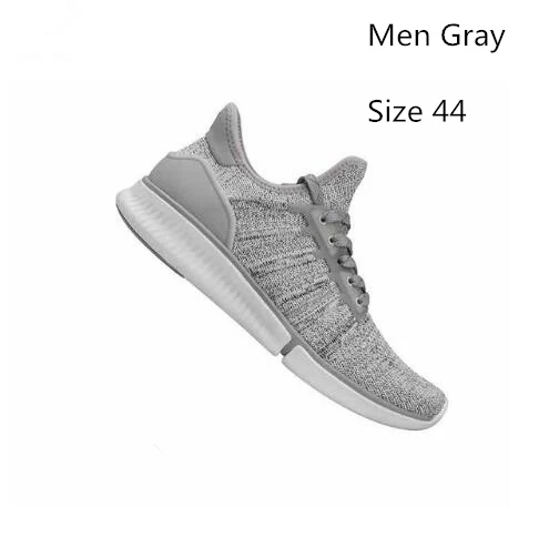 Gray Size 44 Xiaomi Mijia оригинальные умные кроссовки для бега Спортивная профессиональная Мода IP67 водонепроницаемая Поддержка смарт-чип не включая дропшиппинг - Цвет: Gray Size 44