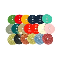 200 pieces 4 p50 5000 diamond flexible polishing pads wet grinding disc for marble stone glass ceramics
