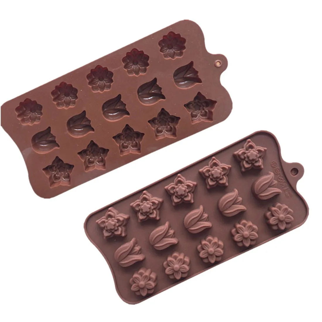 3D Chocolate Mold Nonstick Jelly Pudding Mould Chocolate Molds Food Silicone Candy Molds tulip Cake Decorating