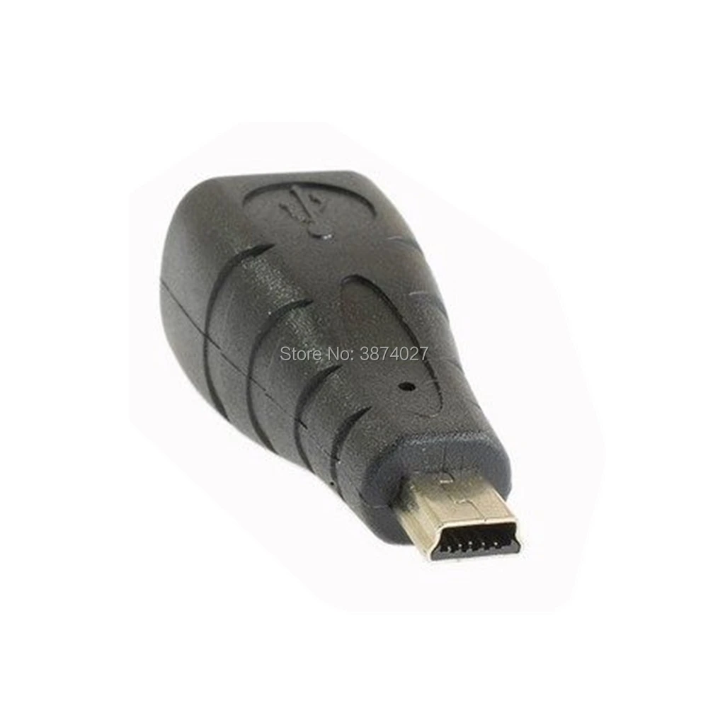 Переходник Mini USB B 5pin и Micro 5Pin (штекер) на 2 0 (гнездо) для сканера принтера черный |