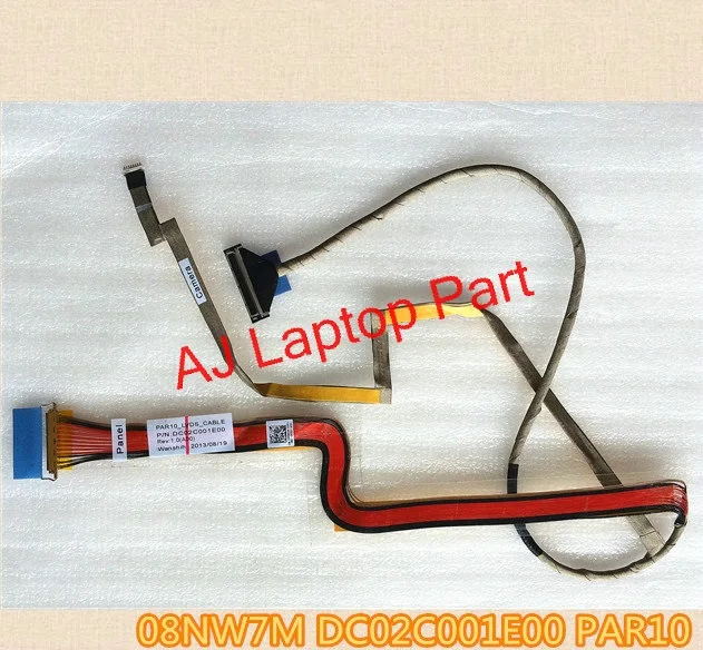 Оригинальный кабель ЖКД для Dell Alienware M18X M18XR2 LVDS 8NW7M 08NW7M DC02C001E00 PAR10|lcd cable|for cabledell cable |