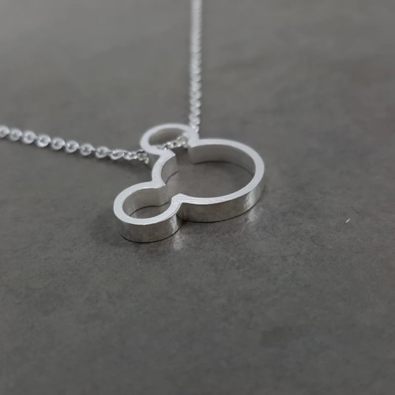 Classic Cartoon Miki Cute Mouse Pendant Necklace Women Memories Jewelry Stainless Steel Collar Chocker Ketting Best Friend Gifts|necklace