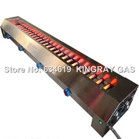 195cm infrared straight tube heating gas bbq grill lpg ng gas barbecue grill infrard smokeless roasting machine