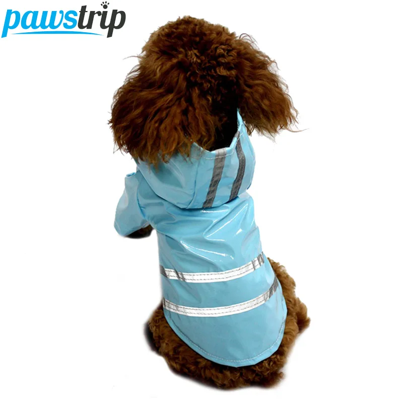 Pawstrip, 5 цветов, плащ для собак, водонепроницаемая одежда для собак, светоотражающая полоска, для щенка, толстовка, пальто для чихуахуа