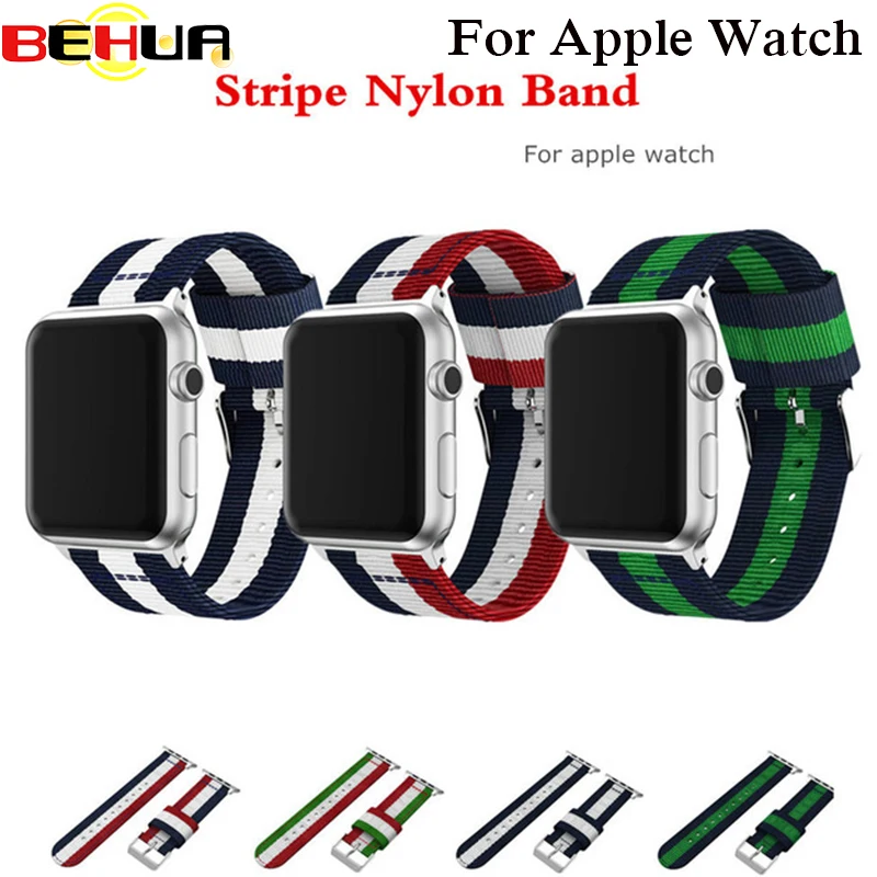 Спортивный тканый нейлоновый ремешок для Apple Watch 42 мм 38 браслет iwatch серии 1/2/3/4