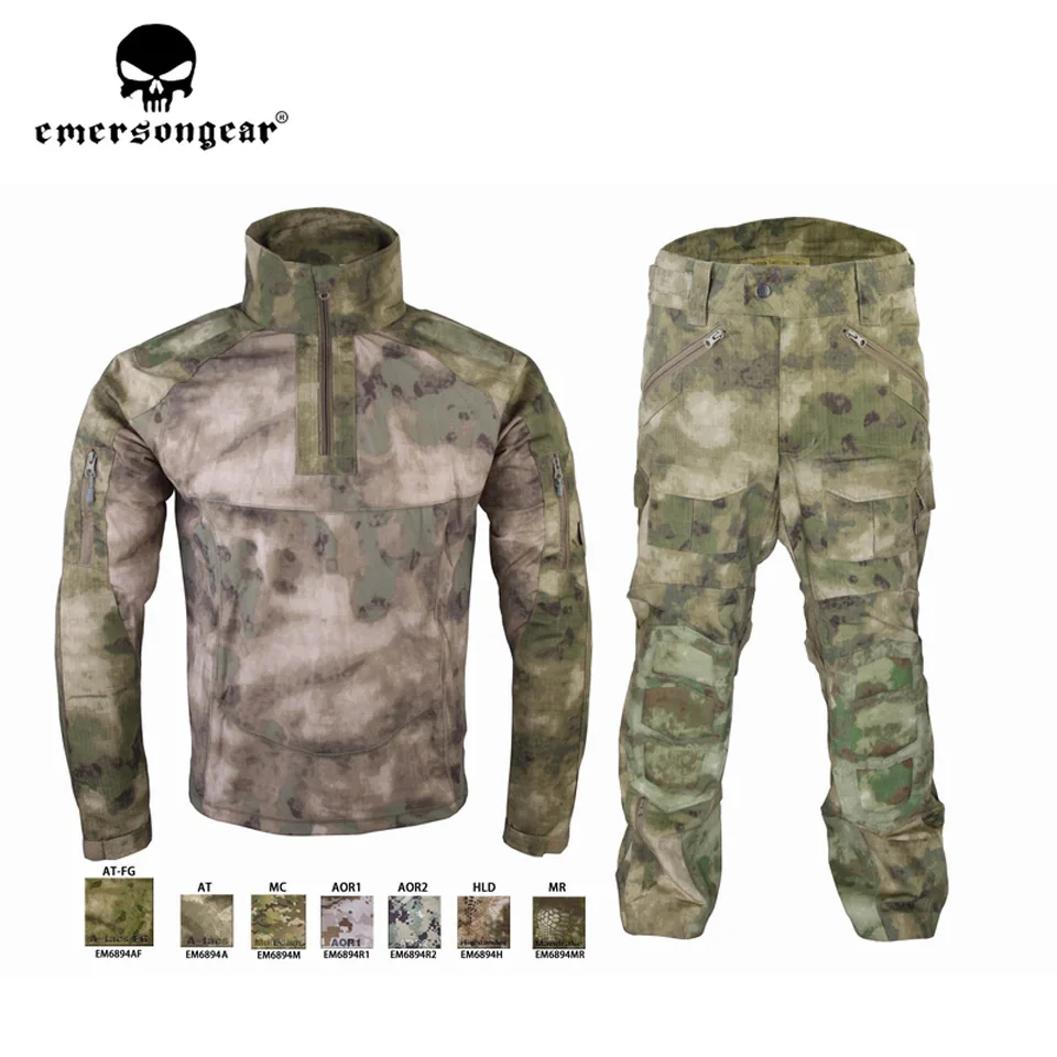 Emersongear Мужская тактическая спортивная одежда военный боевой спортивный костюм осень и зима с длинными рукавами мужские спортивные костюмы EM6894