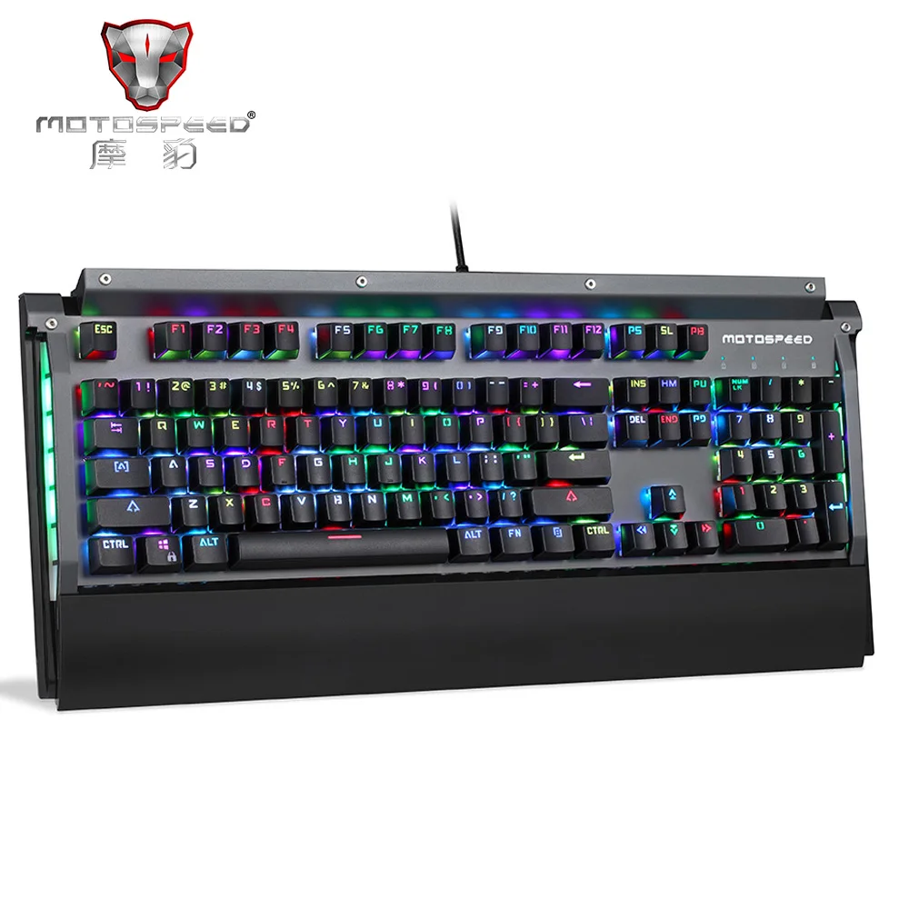 Motospeed CK98 механическая клавиатура Kailh Box Switch 104 клавиши USB 2 0 Проводная 1 мс скорость