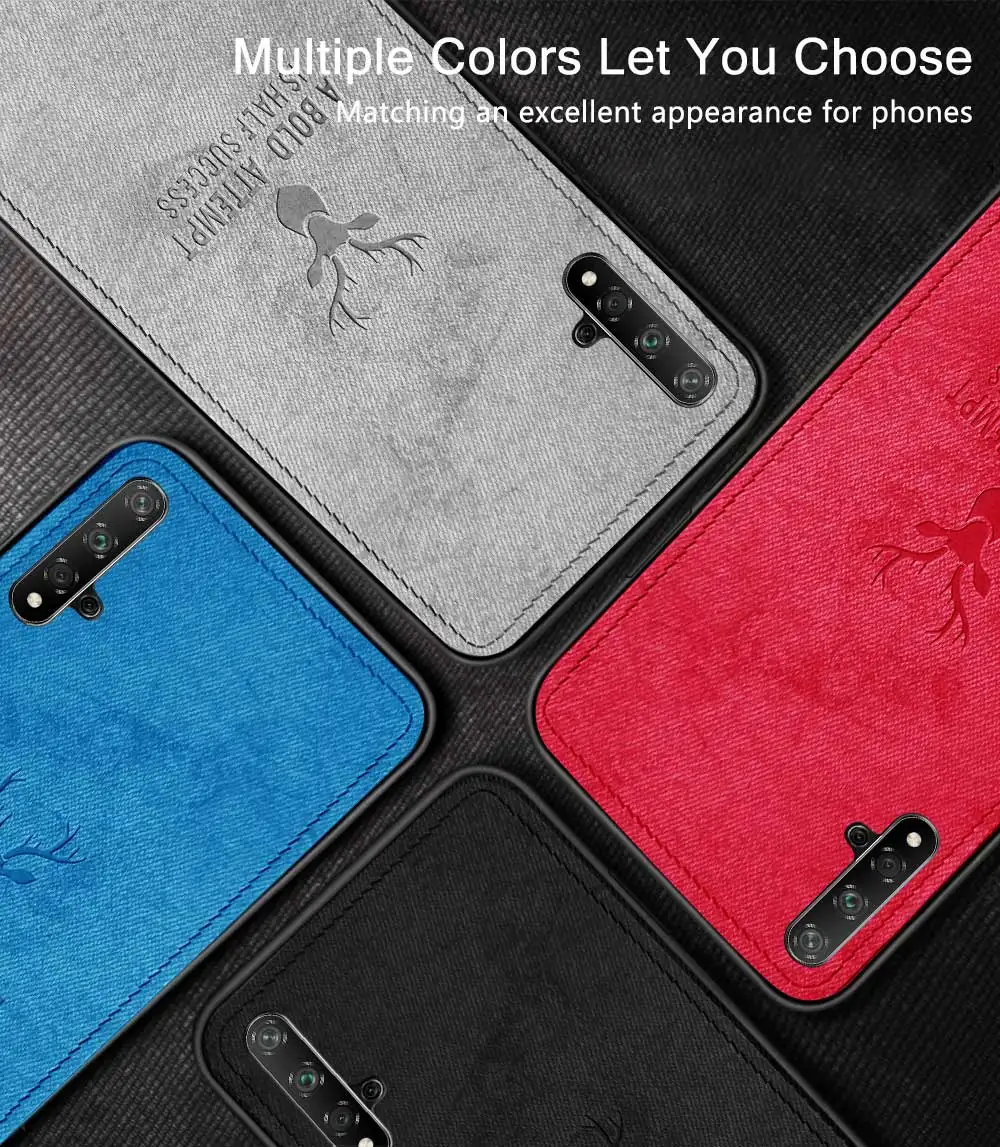 Keajor чехол для телефона для huawei honor 20 pro Чехол классическая ткань бампер мягкая силиконовая рамка задняя крышка для huawei honor 20 20pro