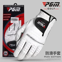 golf ball sportswear glover men breathable sheepskin genuine leather ultra thin antiskid right and left hand soft glove 2020