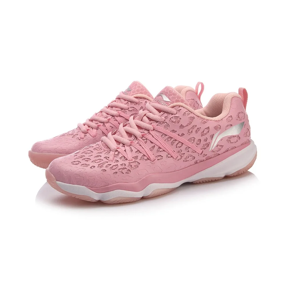 Li Ning Для женщин Туманность обучение бадминтону туфли &quotдышащая&quot Поддержка