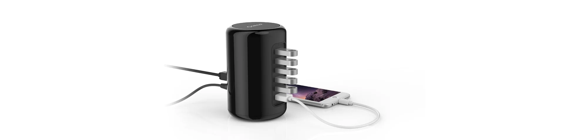 4 порта USB3.0 цилиндрический концентратор разветвитель с кабелем для передачи данных и 2 зарядными портами USB разветвитель несколько систем sup порт ed, RH4CS