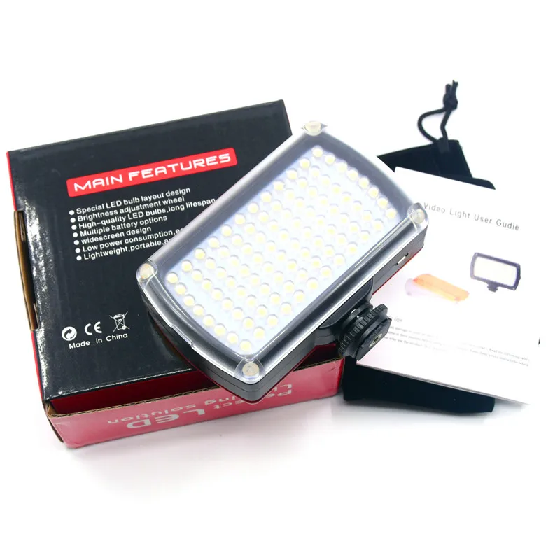 96 светодиодных ламп для телефона и видеосъемки освещение камеры горячий башмак