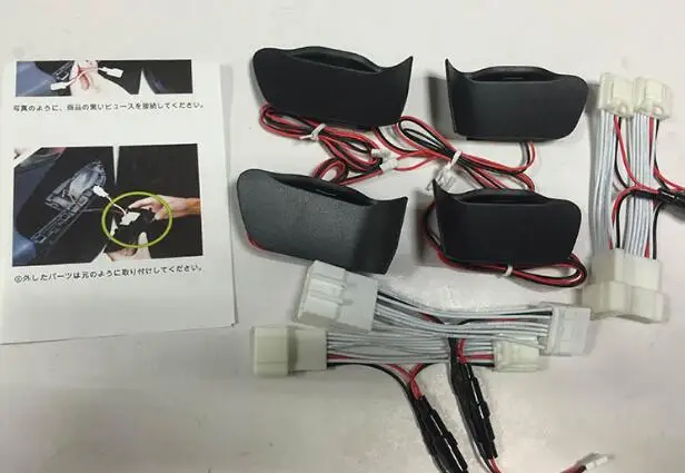 1set 4pc blue Для Toyota PRIUS 30 50 серия внутренний светильник с ручкой на запястье двери окружающий светодиодный - Название цвета: 1set 4pc blue