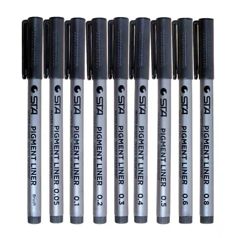 1 PC Water Resistant Fine Point Fineliner Based Ink Sketch Marker Brush Manga Illustration Comic Animation Drawing|brush marker|sketch markersketch