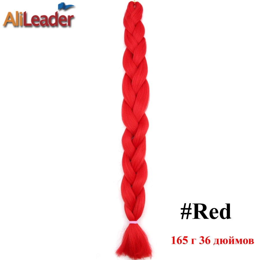 AliLeader, чистый цвет, плетенные волосы, одна штука, длинные высокотемпературные волокна, огромные косы, синтетические волосы для наращивания - Цвет: #26
