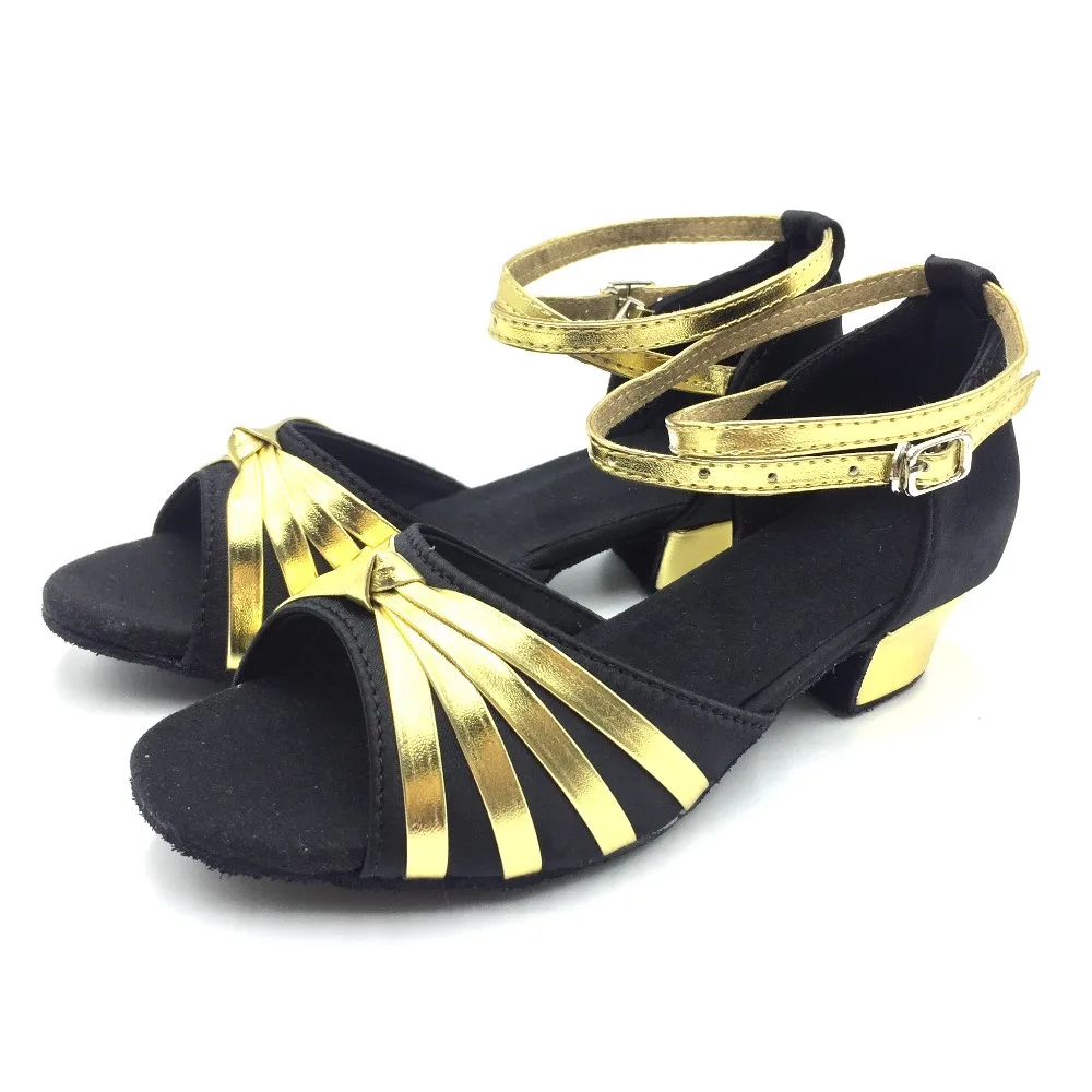 Бесплатная доставка туфли для латиноамериканских танцев девочек на высоком