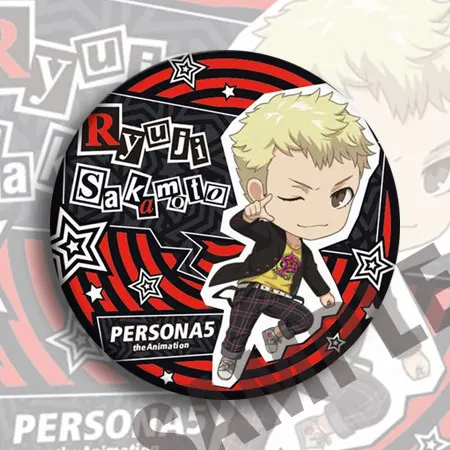 Бесплатная доставка Persona 5 Hero Joker Phantom вор Anne Takamaki Ryuji Sakamoto Morgana Akira Kurusu Okumura значок