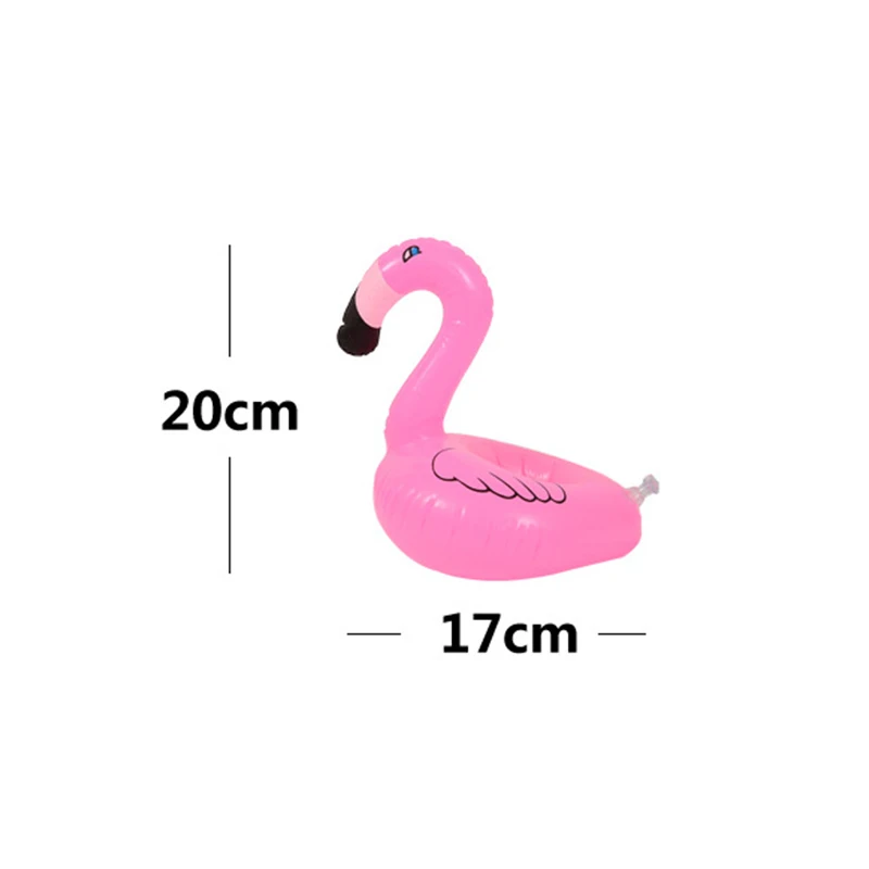 2 PCS Cute Flamingo Drink Holder Inflatable Swimming Floating Bathing Beach Party Kids Float Water Toys |