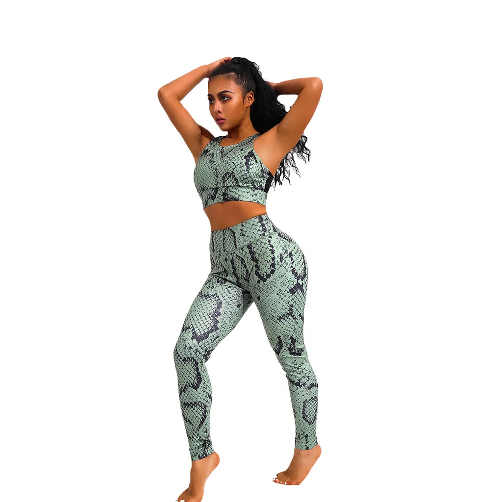 Army Green Army Greem женский набор для йоги спортивный бюстгальтер и стрейч брюки леггинсы беговой костюм для фитнеса высококачественная одежда для тренировок# Zer - Цвет: Army Green
