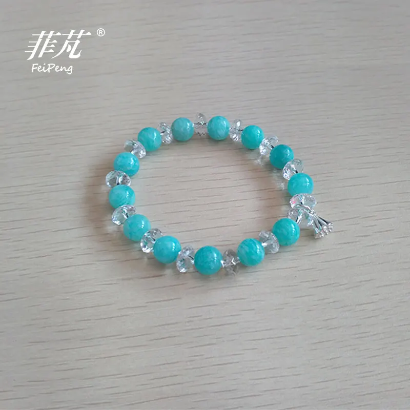 Горячая Распродажа Новый дизайн Небесно-Голубой Амазонит Кристалл Braclets &amp