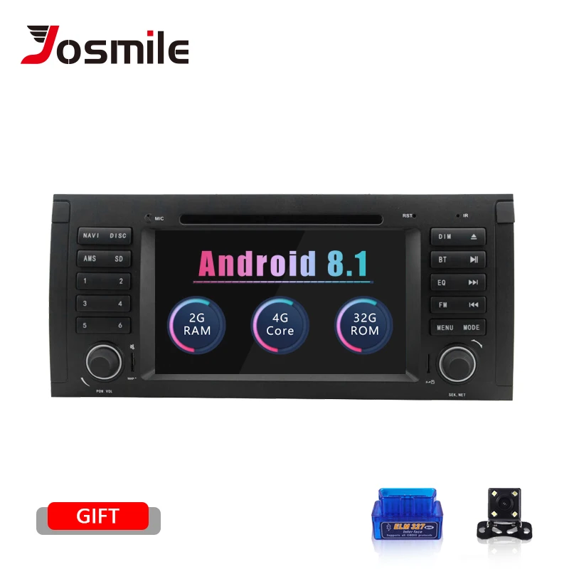 1 Din Android 8 автомобильный DVD GPS плеер для BMW E39 X5 E53 M5 Multimeida Радио Навигация Аудио IPS