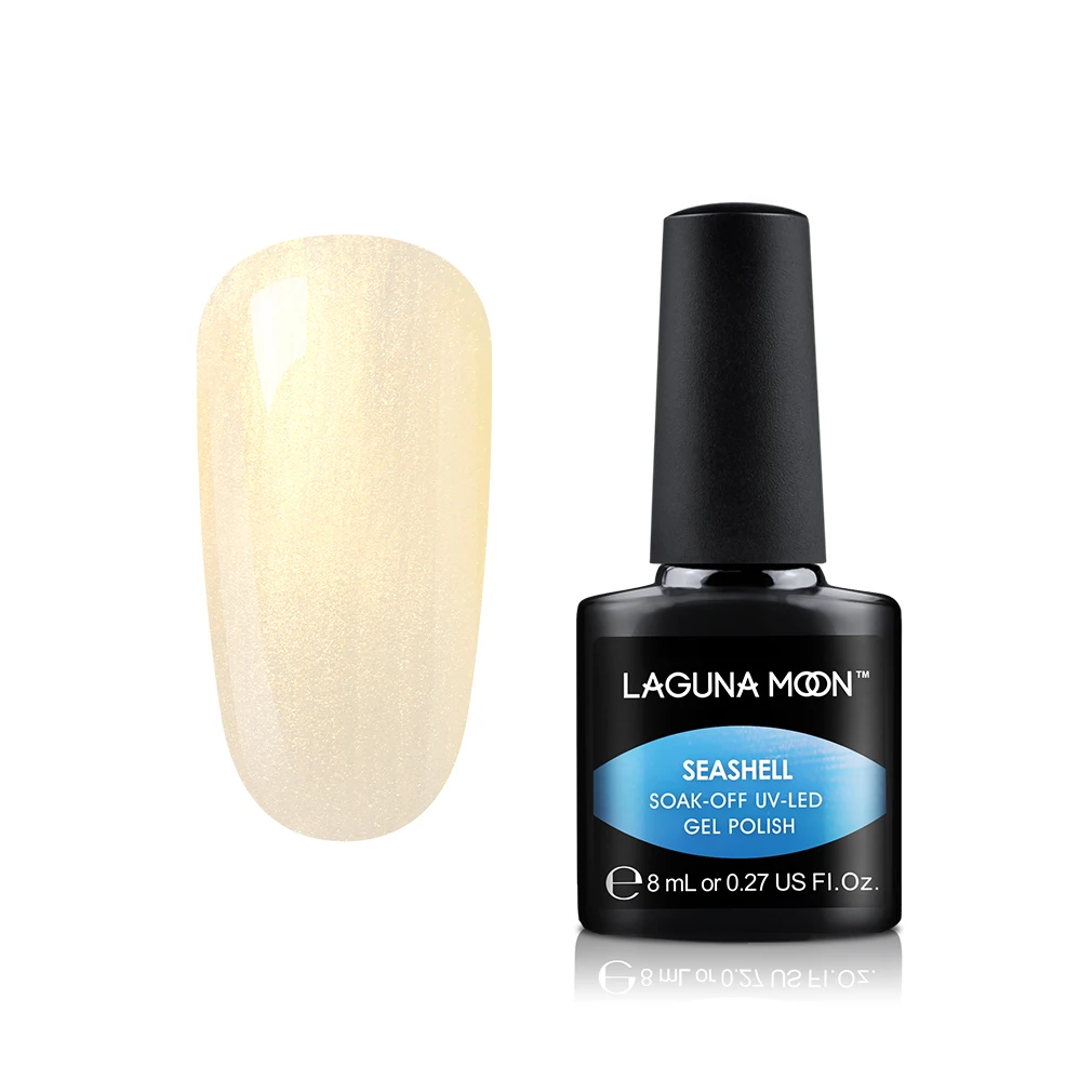 Lagunamoon Newest Shell Glitter UV Gel Nail Polish Nail Art DIY Design Soak Off UV LED Long Lasting Varnish Nail Paint Lacquer - Цвет: 19