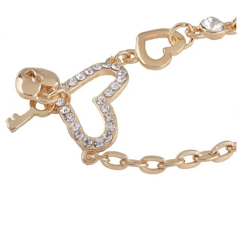 Новый дизайн милое сердце к сердцу полый кулон инкрустация маленькая