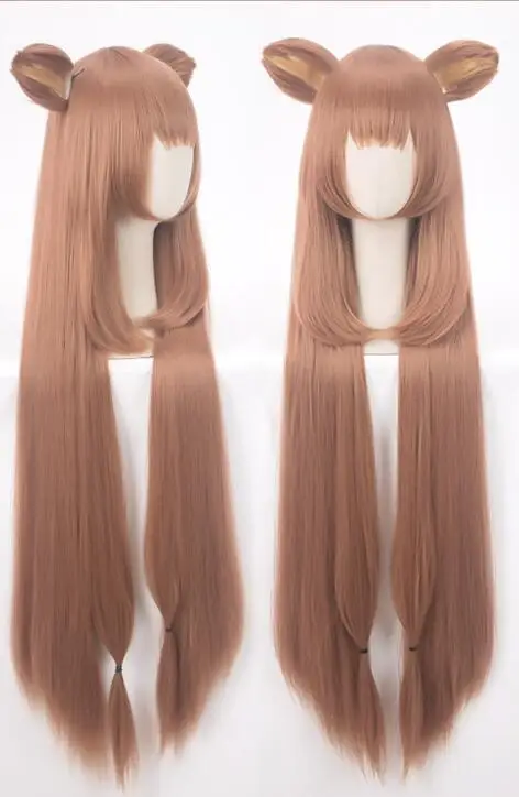Brown wig Восхода щит Hero Raphtalia Rafutaria длинное коричневое наофуми иватани короткие черные дрожжевое длинные светлые Косплэй костюм парик - Цвет: Brown wig