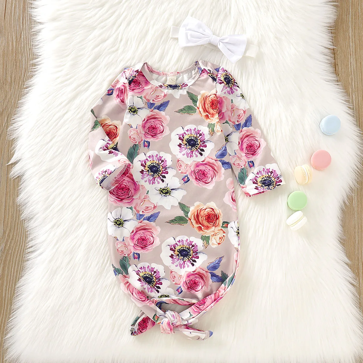 Спальный мешок Pudcoco для новорожденных мальчиков и девочек одеяло с цветочным