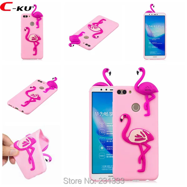 Мягкий ТПУ чехол C ku с 3d рисунком фламинго для Samsung Galaxy A6 PLUS 2018 J4 NOTE 9 банановым