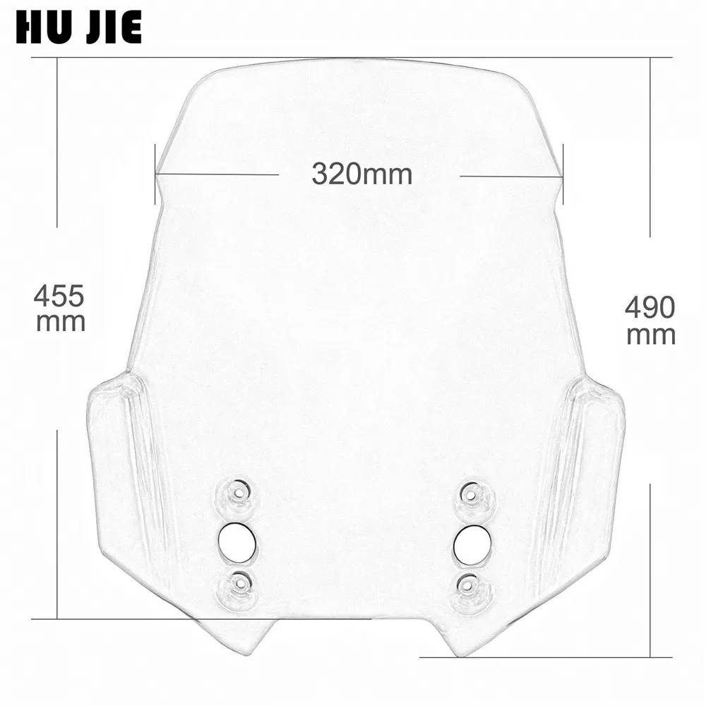 Прозрачный ветровой экран для Kawasaki Versys 650 1000 KLE650 KLZ1000 2015 2018 аксессуары мотоциклов